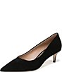 Sam Edelman Summer Suede Pointed Toe Kitten Heel Pumps - Image 6