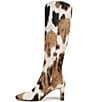 Sam Edelman Sylvia Cow Print Calf Hair Tall Dress Boots - Image 5