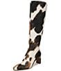 Sam Edelman Sylvia Cow Print Calf Hair Tall Dress Boots - Image 6
