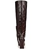 Sam Edelman Sylvia Crocodile Embossed Leather Tall Dress Boots - Image 3