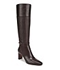 Sam Edelman Sylvia Leather Woven Snip Toe Tall Dress Boots - Image 1