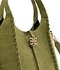 Sam Edelman Sylvia Mini Leather Whipstitch Satchel Bag, Color:Light Green - Image 4