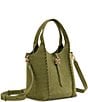 Sam Edelman Sylvia Mini Leather Whipstitch Satchel Bag, Color:Light Green - Image 5