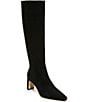 Color:Black - Image 1 - Sylvia Suede Tall Dress Boots