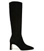 Color:Black - Image 2 - Sylvia Suede Tall Dress Boots