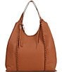 Sam Edelman Sylvia Whipstitch Expandable Hobo Bag, Color:Cognac - Image 2