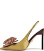 Sam Edelman Tegan Flore Satin Pointed Toe Slingback Pumps - Image 5
