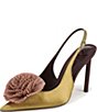 Sam Edelman Tegan Flore Satin Pointed Toe Slingback Pumps - Image 6