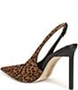 Sam Edelman Tegan Leopard Print Calf Hair Pointed Toe Stiletto Slingback Pumps - Image 4