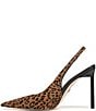 Sam Edelman Tegan Leopard Print Calf Hair Pointed Toe Stiletto Slingback Pumps - Image 5