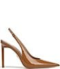 Sam Edelman Tegan Patent Leather Pointed Toe Slingback Stiletto Pumps - Image 2