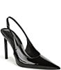Sam Edelman Tegan Patent Leather Pointed Toe Stiletto Slingback Pumps - Image 1