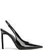 Sam Edelman Tegan Patent Leather Pointed Toe Stiletto Slingback Pumps - Image 2