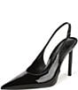 Sam Edelman Tegan Patent Leather Pointed Toe Stiletto Slingback Pumps - Image 6