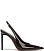 Sam Edelman Tegan Patent Leather Pointed Toe Slingback Stiletto Pumps - Image 4