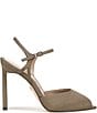 Sam Edelman Tinslie Moire Ankle Strap Pointed Peep Toe Pumps - Image 2