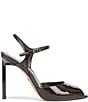 Sam Edelman Tinslie Patent Leather Ankle Strap Pointed Peep Toe Pumps - Image 3
