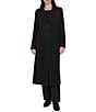 Sam Edelman Twill Wool Blend Notch Collar Button Front Maxi Blazer Coat - Image 1