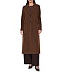 Sam Edelman Twill Wool Blend Notch Collar Button Front Maxi Blazer Coat - Image 5