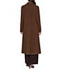 Sam Edelman Twill Wool Blend Notch Collar Button Front Maxi Blazer Coat - Image 6