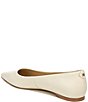 Color:Modern Ivory - Image 4 - Wanda Leather Pointed Toe Flats