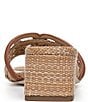 Sam Edelman Waylon Woven Raffia and Leather Double E Logo Slide Sandals - Image 6