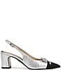 Sam Edelman Willette Metallic Leather Pointed Toe Slingback Pumps - Image 2