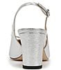 Sam Edelman Willette Metallic Leather Pointed Toe Slingback Pumps - Image 3