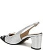 Sam Edelman Willette Metallic Leather Pointed Toe Slingback Pumps - Image 4