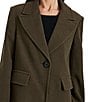 Sam Edelman Wool Blend Notch Collar Flap Pocket Single Breasted Maxi Coat - Image 4