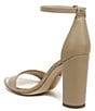 Color:Soft Beige - Image 4 - Yaro Leather Ankle Strap Block Heel Dress Sandals