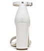 Color:Bright White - Image 3 - Yaro Leather Ankle Strap Block Heel Dress Sandals