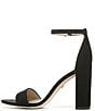 Color:Black - Image 5 - Yaro Suede Ankle Strap Block Heel Dress Sandals