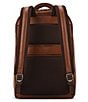 Color:Cognac - Image 2 - Classic Full Size Deluxe Leather Backpack