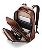 Color:Cognac - Image 3 - Classic Full Size Deluxe Leather Backpack