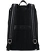 Color:Black - Image 2 - Classic Leather Slim Backpack