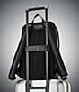 Color:Black - Image 4 - Classic Leather Slim Backpack