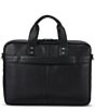 Color:Black - Image 3 - Classic Leather Slim Briefcase