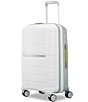 Color:White/Grey - Image 1 - Freeform Hardside Collection Two-Tone Color Carry-On Expandable Spinner Suitcase