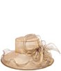 San Diego Hat Company Organza Bow Mesh Dress Hat - Image 3