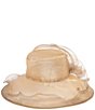 San Diego Hat Company Organza Bow Mesh Dress Hat - Image 4