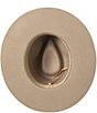 San Diego Hat Company Loretta Wool Suede Band Fedora Hat, Color:Taupe - Image 3