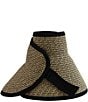 San Diego Hat Company Roll Up Visor, Color:Multi Black - Image 2