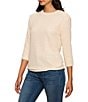 Sanctuary 3/4 Sleeve Crew Neck Sequin Mode Tee - Image 3
