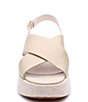 Color:Clean Sand - Image 4 - All Smiles Leather Banded Flatform Sandals