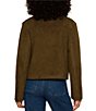Sanctuary Avid Faux Suede Spread Collar Long Sleeve Button Front Jacket - Image 2