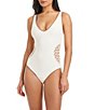 Sanctuary Beachy Keen Moderate Coverage Plunge One Piece Swimsuit - Image 1