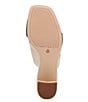 Color:Nude - Image 6 - Brisk Suede Strap Metallic Leather Toe Loop Sandals