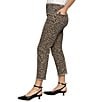 Sanctuary Cadence 90's Leopard Print Mid Rise Cropped Frayed Hem Straight Jeans, Color:French Kitty - Image 3