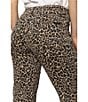 Sanctuary Cadence 90's Leopard Print Mid Rise Cropped Frayed Hem Straight Jeans, Color:French Kitty - Image 4